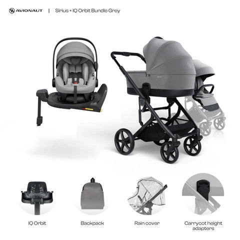 Avionaut Avionaut Sirius 2 + Pixel 3 + IQ Orbit Base (3-in-1 Travel System) - Prams and Pushchairs