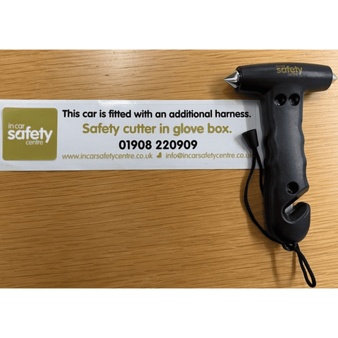 In Car Safety Centre Seat Belt Cutter and Window Hammer - Accessories